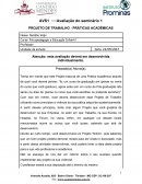 PROJETO DE TRABALHO - PRÁTICAS ACADÊMICAS