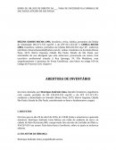ABERTURA DE INVENTÁRIO