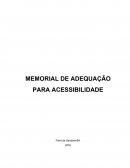 MEMORIAL DE ADEQUAÇÃO PARA ACESSIBILIDADE