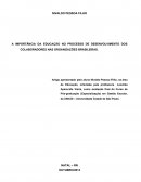 A IMPORTÂNCIA DA EDUCAÇÃO NO PROCESSO DE DESENVOLVIMENTO DOS COLABORADORES NAS ORGANIZAÇÕES BRASILEIRAS.