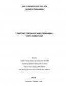 PROJETOS E PRÁTICAS DE AÇÃO PEDAGÓGICA - HORTA COMUNITÁRIA