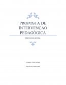 PROPOSTA DE INTERVENÇÃO PEDAGÓGICA PSICOLOGIA SOCIAL