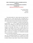 COMO A TERCEIRIZAÇÃO E DIRETOS FUNDAMENTAIS NÃO SE COMUNICAM HÁ NÃO COMUNICAÇÃO DA TERCEIRIZAÇÃO E OS DIREITOS FUNDAMENTAIS TEMOS QUE COLOCAR UM TITULO QUAL?