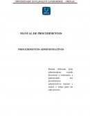 OS PROCEDIMENTOS ADMINISTRATIVOS