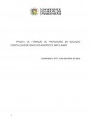 PROJETO DE FORMAÇÃO DE PROFESSORES EM EDUCAÇÃO ESPECIAL DA REDE PÚBLICA DO MUNICÍPIO DE SANTO AMARO