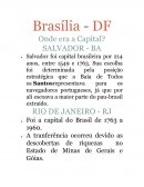 História de Brasília - Resumo