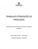 Relatório processo real de produção na Empresa Polimatec