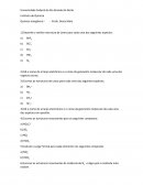 Lista de exercício química inorgânica