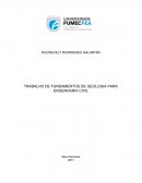 TRABALHO DE FUNDAMENTOS DE GEOLOGIA PARA ENGENHARIA CIVIL