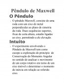 O Pêndulo de Maxwell