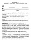RELATÓRIO EDUCAÇÃO INFANTIL ASPECTO AFETIVO-SOCIAL, COGNITIVO E PERCEPTIVO-MOTOR