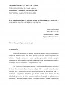 A METODOLOGIA OBSERVACIONAL DE PACIENTES NA RECEPÇÃO DE UM A UNIDADE DE PRONTO ATENDIMENTO DE SAÚDE