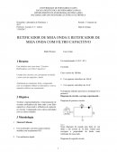 RETIFICADOR DE MEIA ONDA E RETIFICADOR DE MEIA ONDA COM FILTRO CAPACITIVO