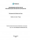 Fichamento Gerenciamento de Stakeholders - Estácio Pós em Gerenciamento de Projetos