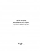 KARL MARX E FRIEDRICH ENGELS - CRÍTICA DA ECONOMIA POLÍTICA