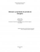 A Obtenção e propriedades do peróxido de hidrogênio