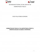 ADMINISTRAÇÃO PÚBLICA E SUA IMPORTÂNCIA FRENTE A RESSOCIALIZAÇÃO DA MASSA CARCERÁRIA