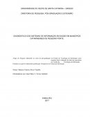 DIAGNÓSTICO DOS SISTEMAS DE INFORMAÇÃO EM SAÚDE EM MUNICÍPIOS CATARINENSES DE PEQUENO PORTE.