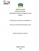 Ministério da Educação Instituto Médio Privado de Tecnologias de Luanda