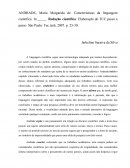 ANDRADE, Maria Margarida de. Características da linguagem científica. In:_____. Redação científica: Elaboração do TCC passo a passo. São Paulo: Fac tash, 2007. p. 25-30.