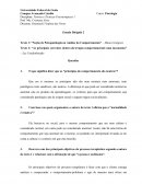 Exercícios de revisão de análise do comportamento