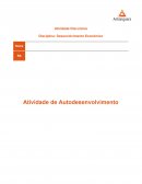 Atividade de Autodesenvolvimento: Desenvolvimento Econômico