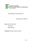 Relatório de química geral: medidas e transferências de volumes