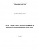 ANÁLISE E REESTRUTURAÇÃO DO FLUXO DE RECEBIMENTO DE MATERIAIS NA FUNDAÇÃO UNIVERSIDADE FEDERAL DO ABC