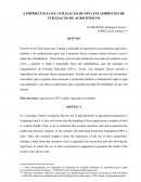 A IMPORTÂNCIA DA UTILIZAÇÃO DE EPI’s EM AMBIENTES DE UTILIZAÇÃO DE AGROTÓXICOS