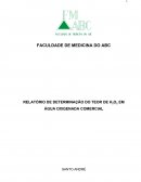 RELATÓRIO DE DETERMINAÇÃO DO TEOR DE H2O2 EM ÁGUA OXIGENADA COMERCIAL