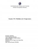 RELATÓRIO DE TERMODINÂMICA EXPERIMENTAL