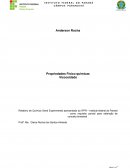 Relatório de Química Geral Experimental: Viscosidade