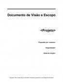 Documento de Visão e Escopo