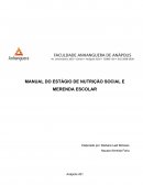 MANUAL DO ESTÁGIO DE NUTRIÇÃO SOCIAL E MERENDA ESCOLAR