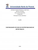 CONTABILIDADE APLICADA NA SUSTENTABILIDADE NO SETOR PÚBLICO