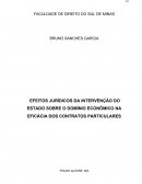 EFEITOS JURÍDICOS DA INTERVENÇÃO DO ESTADO SOBRE O DOMÍNIO ECONÔMICO NA EFICÁCIA DOS CONTRATOS PARTICULARES