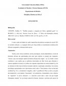 Fichamento de Partilha europeia e conquista da África: apanhado geral