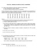 Exercícios – Medidas de tendência central e variabilidade