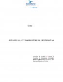 GINÁSTICAS, ATIVIDADES RÍTMICAS E EXPRESSIVAS