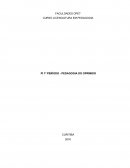 Projeto Integrador Livro Pedagogia do Oprimido Autor Paulo Freire