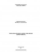 PSICOLOGIA APLICADA À JUSTIÇA: UMA ANÁLISE COMPORTAMENTAL