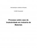 Administração e Gestão de Pessoas Conflito Empresarial