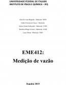 Relatório de Fenômenos de Transporte