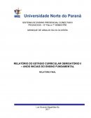 RELATÓRIO DO ESTÁGIO CURRICULAR OBRIGATÓRIO II – ANOS INICIAIS DO ENSINO FUNDAMENTAL