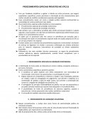 PROCEDIMENTOS ESPECIAIS PREVISTOS NO CPC/15