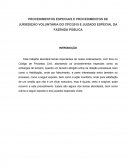 PROCEDIMENTOS ESPECIAIS E PROCEDIMENTOS DE JURISDIÇÃO VOLUNTÁRIA DO CPC/2015 E JUIZADO ESPECIAL DA FAZENDA PÚBLICA