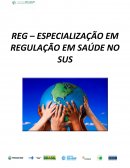 A ESPECIALIZAÇÃO EM REGULAÇÃO EM SAÚDE NO SUS