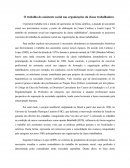 O TRABALHO DO ASSISTENTE SOCIAL NAS ORGANIZAÇÕES DA CLASSE TRABALHADORA