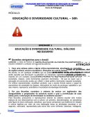 EDUCAÇÃO E DIVERSIDADE CULTURAL: DIÁLOGO NECESSÁRIO