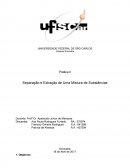 A Separação e Extração de Uma Mistura de Substâncias